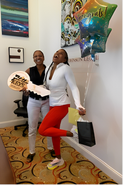 Happy clients after a successful closing at RS Johnson Legal